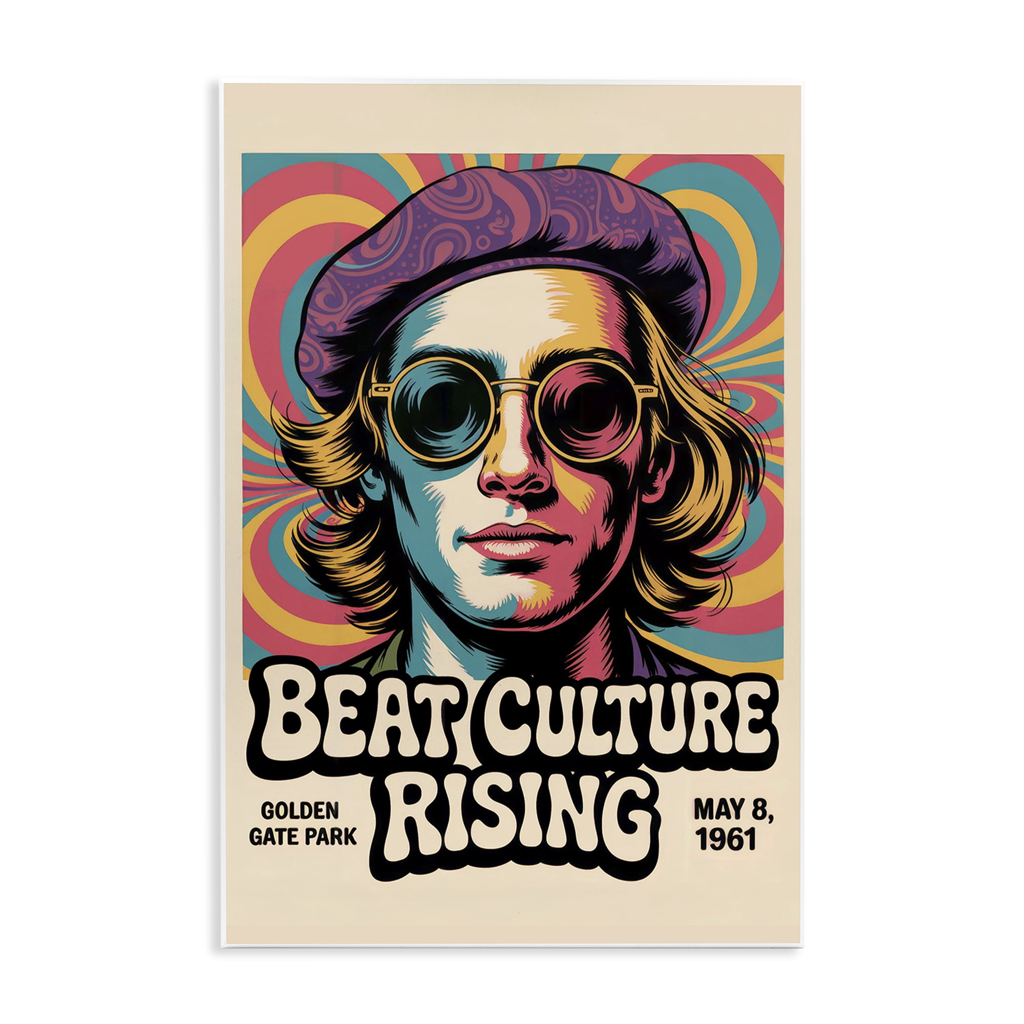 Stupell Industries Beat Culture Rising Poster Wall Plaque Art, design by Andreas Magnusson
