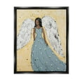 thumbnail image 1 of Stupell Industries Beautiful Angelic Woman Painting Painting Jet Black Floating Framed Canvas Print Wall Art, Design by Jade Reynolds, 1 of 6