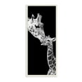 thumbnail image 1 of Stupell Industries Beautiful Baby Giraffe Loving Mother Monochrome Portrait Photography Unframed Art Print Wall Art, 7x17, by Incado, 1 of 5
