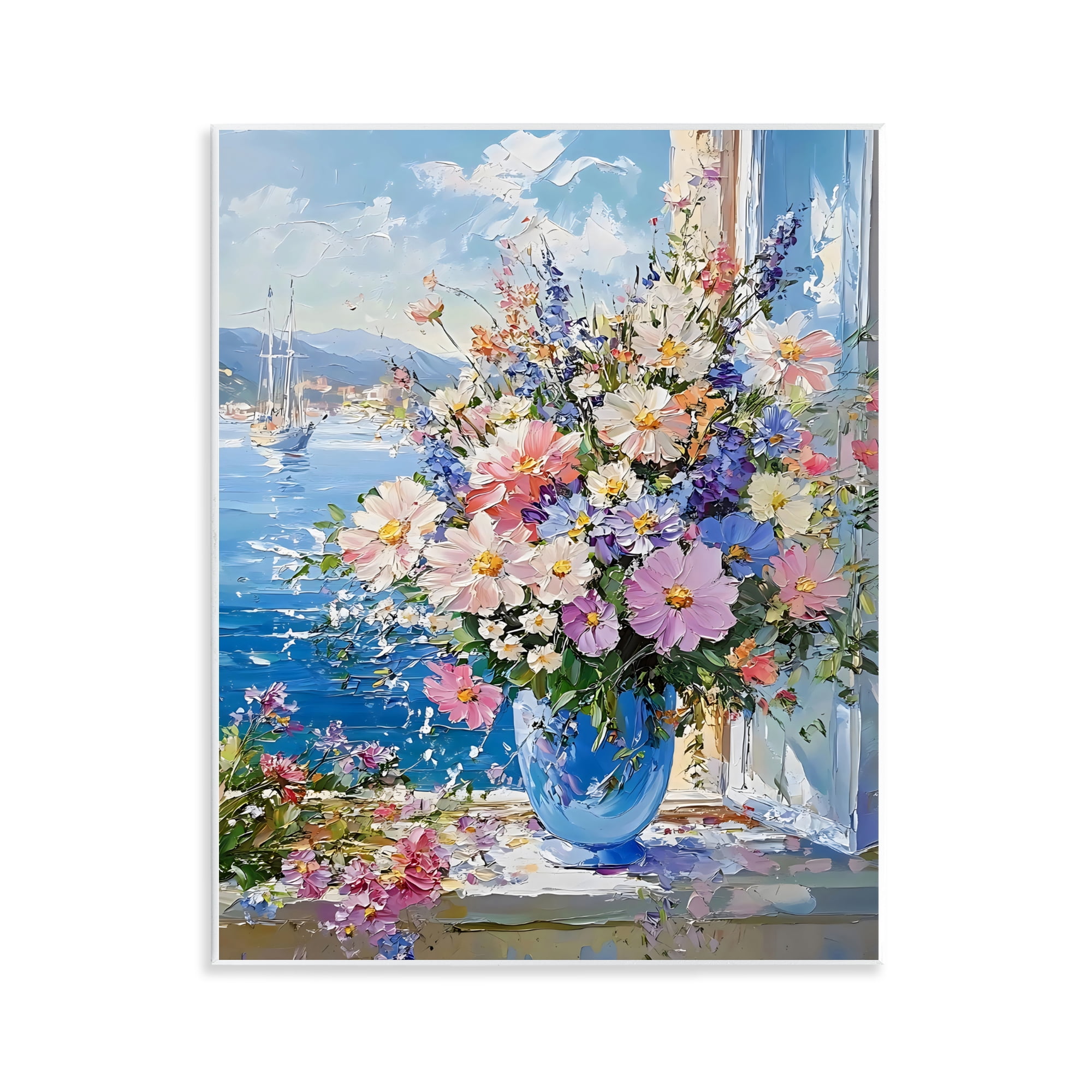 Stupell Industries Beautiful Bouquet on Ledge Wall Plaque Art, design by Creative Studio