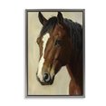 thumbnail image 1 of Stupell Industries Rustic Lodge Beautiful Brown Horse Portrait Gray Floating Frame Canvas Art, 17 x 25, by Petals Prints Design, 1 of 8