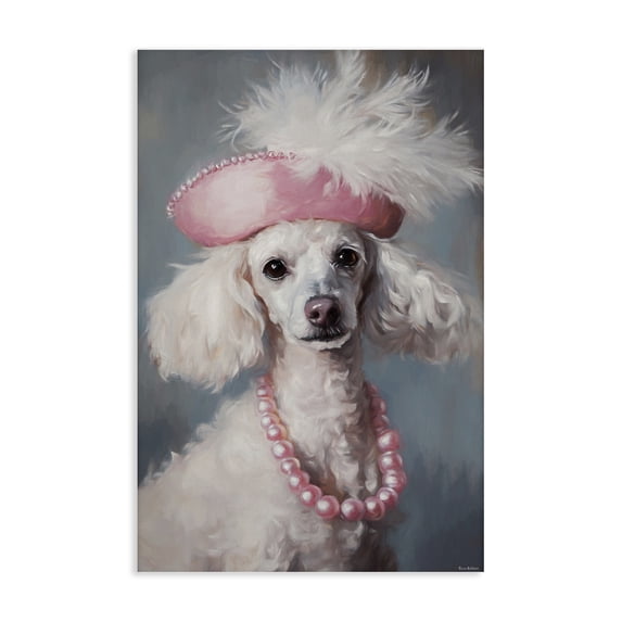 Stupell Industries Cottage Beautiful Collette Pup Canvas Art, 24 x 36, by Tina LeCour