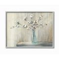 thumbnail image 1 of Stupell Industries Beautiful Cotton Flower Grey Brown Painting Gray Farmhouse Rustic Framed Giclee Texturized Art by Julia Purinton, 1 of 8