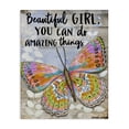 thumbnail image 1 of Stupell Industries Beautiful Girl & Butterfly Animals Painting Wrapped Canvas Art Print Wall Art, 36 x 48, 1 of 8