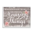 thumbnail image 1 of Stupell Industries Beautiful Girl Inspirational Kids Flower Word Design, 16 x 20,Design by Daphne Polselli, 1 of 6