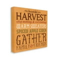 thumbnail image 1 of Stupell Industries Beautiful Harvest Fall Autumn Seasonal Word Design Canvas Wall Art by Stephanie Workman Marrott, 1 of 6