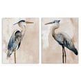 thumbnail image 1 of Stupell Industries Beautiful Heron Birds Standing Watercolor Painting Gallery-Wrapped Canvas Print Wall Art Set of 2, 16x20, by Stellar Design Studio, 1 of 5