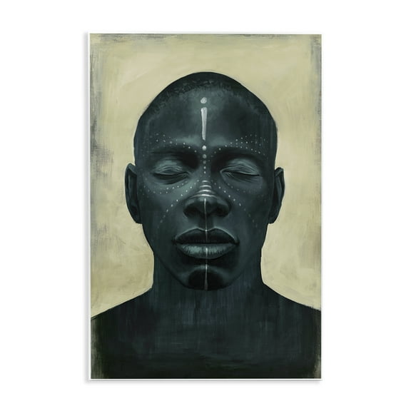 Stupell Industries Beautiful Male Portrait Portrait Painting Unframed Art Print Wall Art, 13 x 19