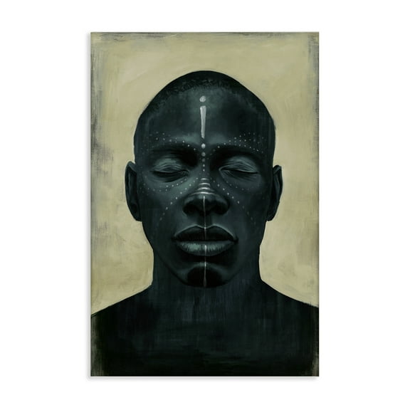 Stupell Industries Beautiful Male Portrait Portrait Painting Wrapped Canvas Canvas Art Print Wall Art, 16 x 24