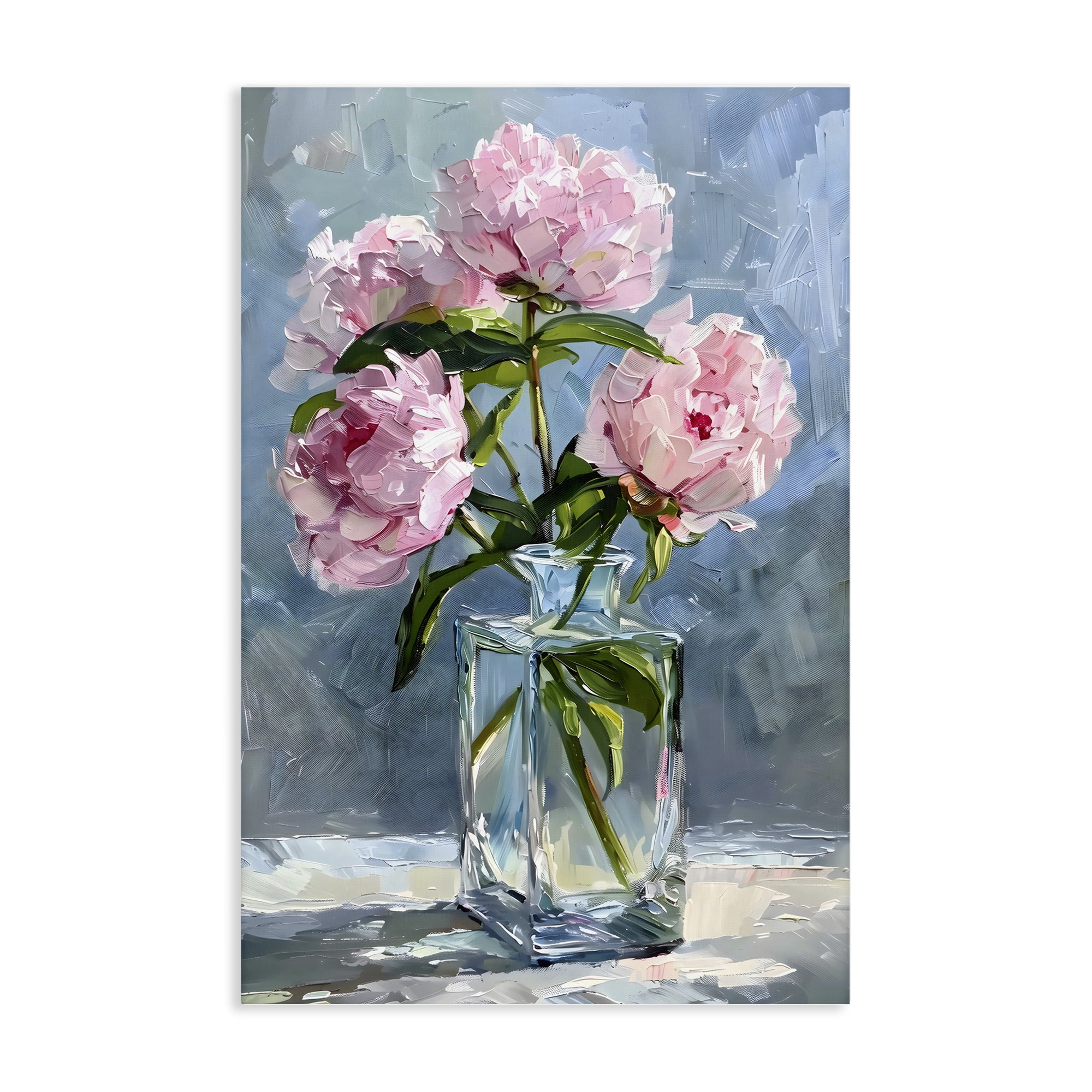 Stupell Industries Beautiful Pink Pastel Peonies Canvas Wall Art, design by Creative Studio