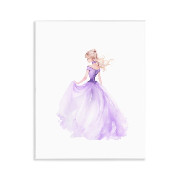Stupell Industries Beautiful Princess Ballgown Wall Plaque Art, design by Christine Simpson Art