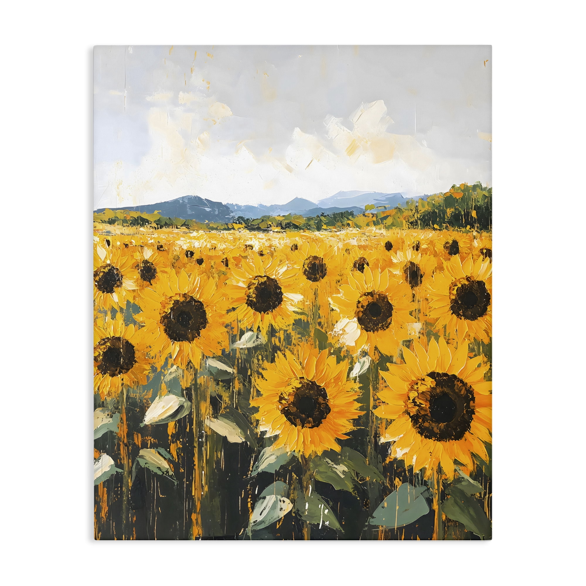 Stupell Industries Beautiful Sunflowers in Field Canvas Wall Art, design by Creative Studio