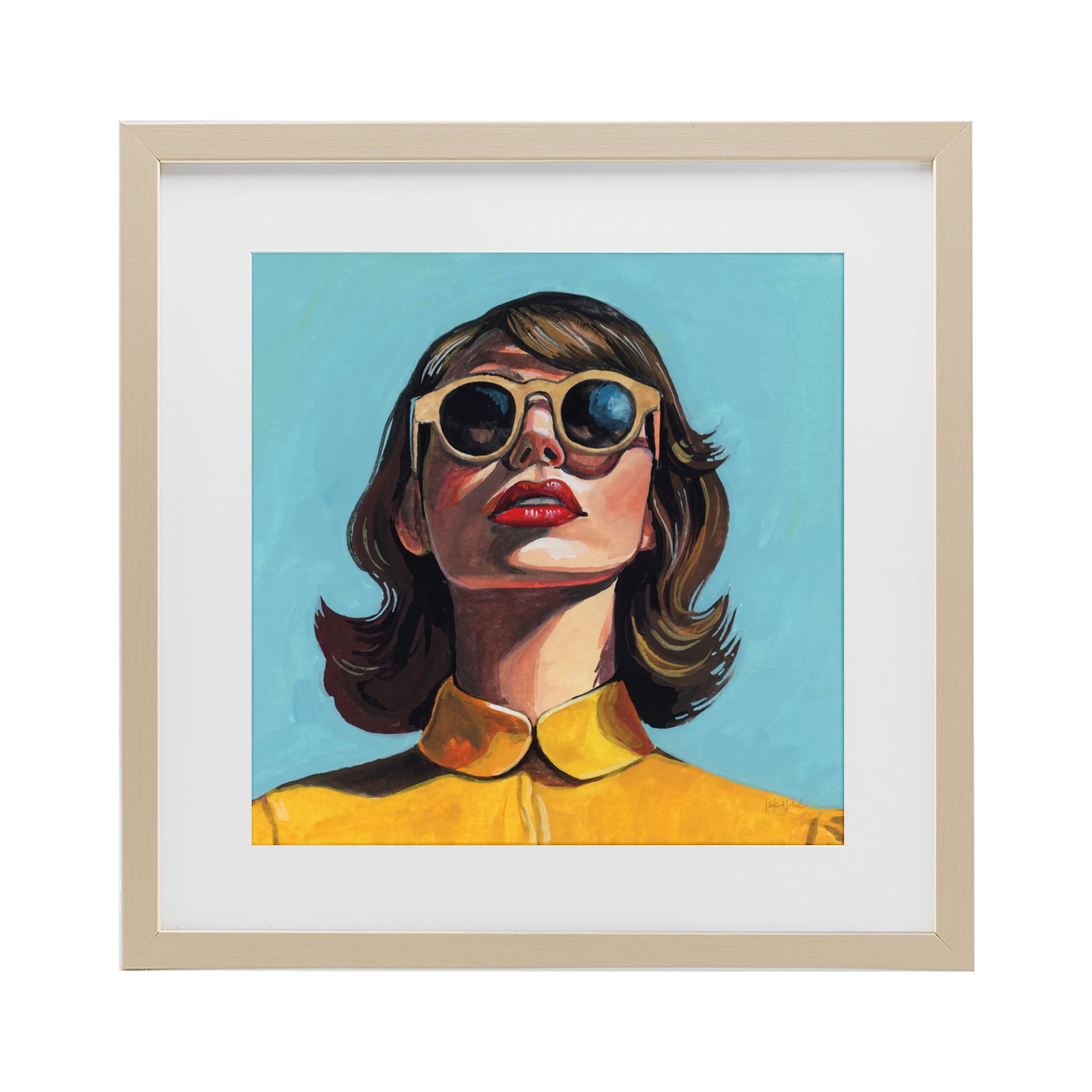 Stupell Industries Beautiful Sunshiny Day Retro Birch Framed Print Under Glass, design by Kate Jarvik Birch