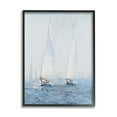 thumbnail image 1 of Stupell Industries Beautiful White Sailboats Drifting Ocean Waves Painting , 11 x 14, Design by Tim OToole, 1 of 5