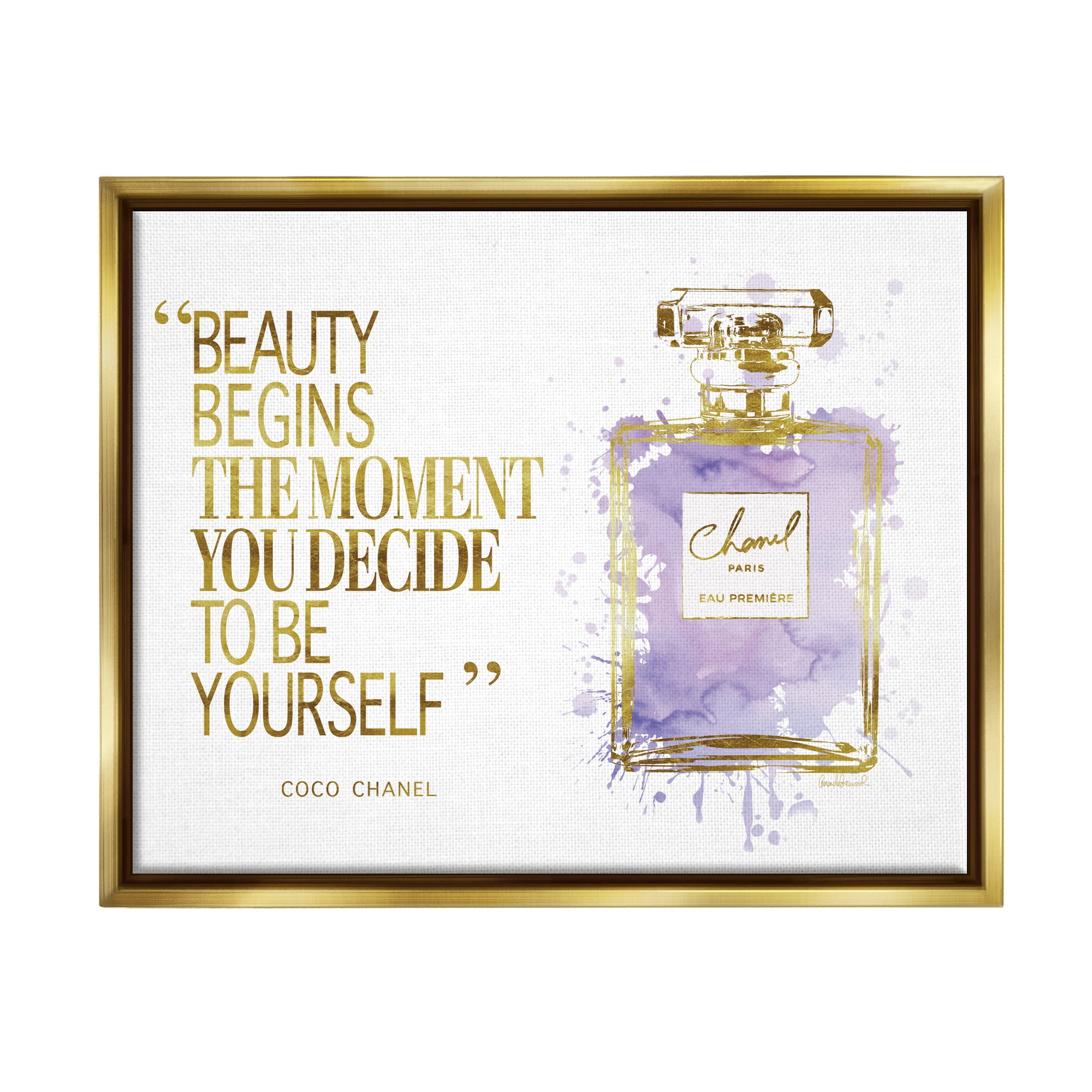 La Femme Jojo Canvas Wall Decor Prints - Chanel Coco Noir ( Fashion > Hair & Beauty > Perfume Bottles art) - 40x26 in