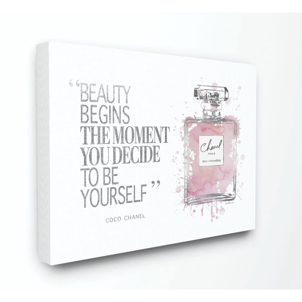 Stupell Industries Beauty Begins Fashion Perfume Canvas Wall Art by Amanda Greenwood