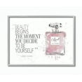 thumbnail image 1 of Stupell Industries Beauty Begins Fashion Perfume Framed Wall Art by Amanda Greenwood, 1 of 6