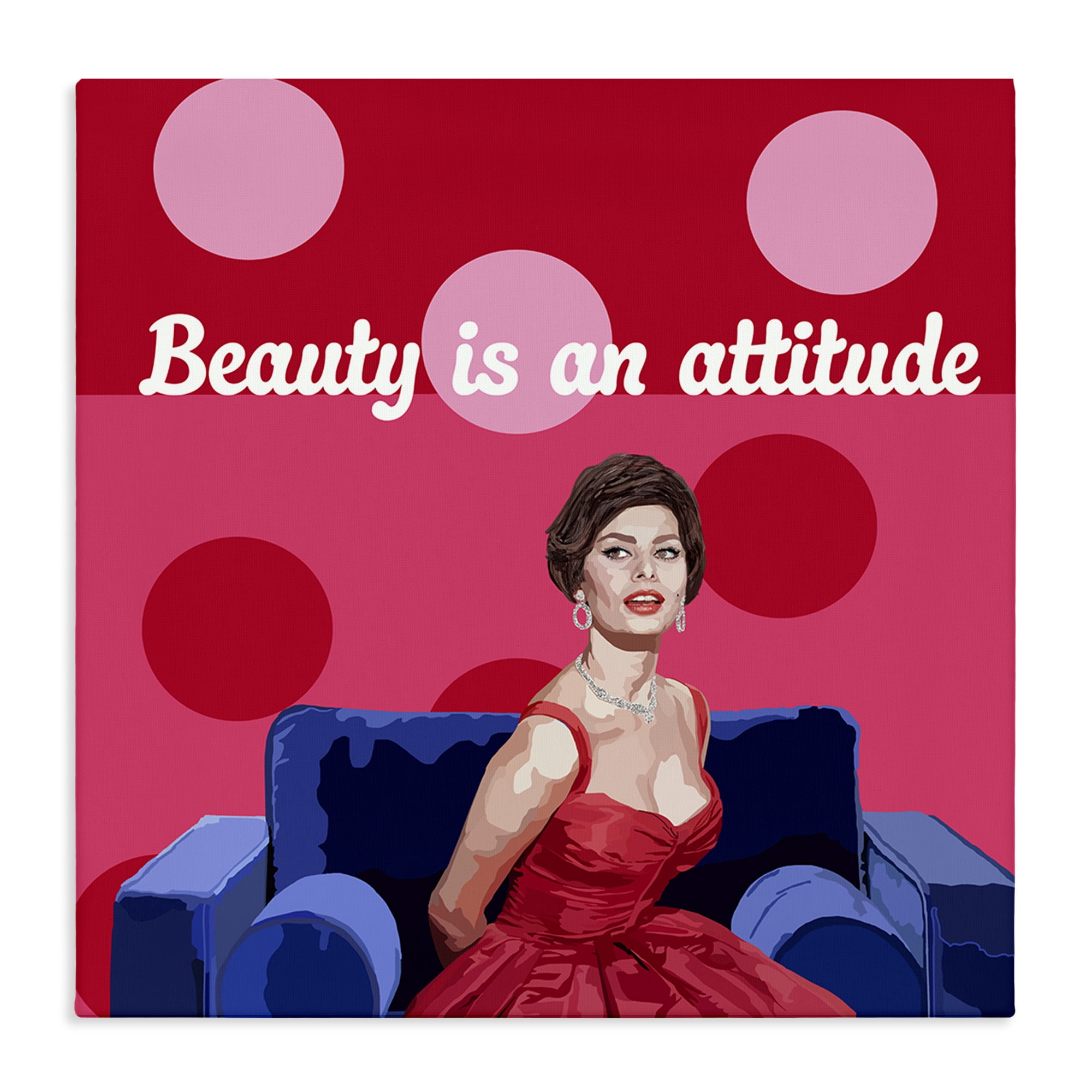 Stupell Industries Beauty Is An Attitude Canvas Wall Art, design by Lynnda Rakos
