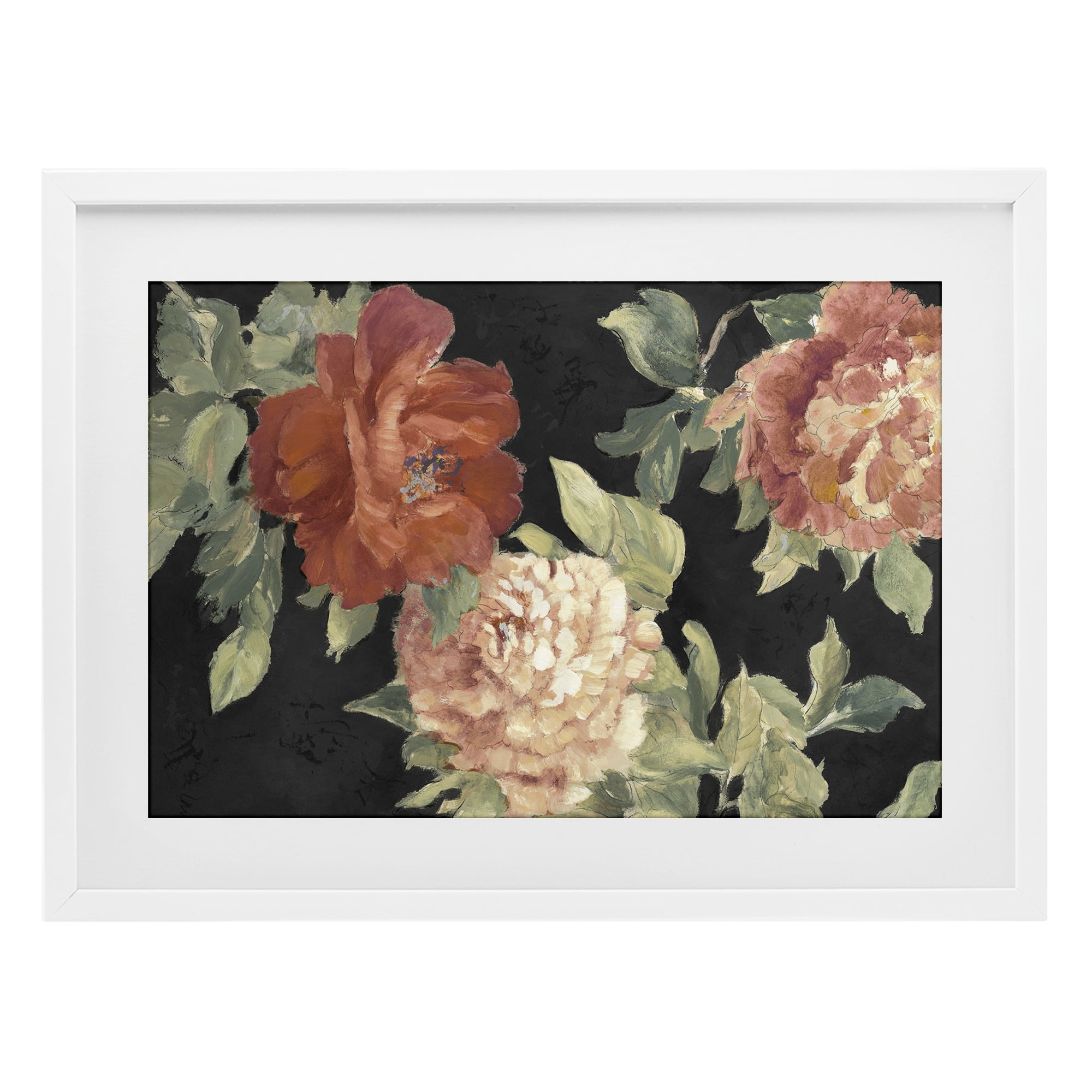 Stupell Industries Beauty of the Red Blossom White Framed Print Under Glass, design by Lanie Loreth