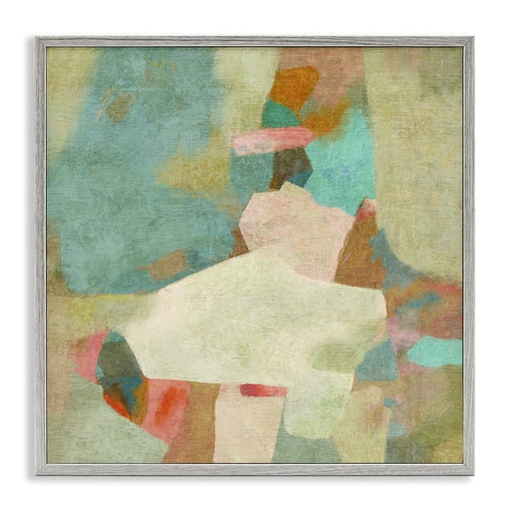 Stupell Industries Bedtime Story Subtle Abstraction Gray Framed Giclee Art design by Suzanne Nicoll, 24 x 24