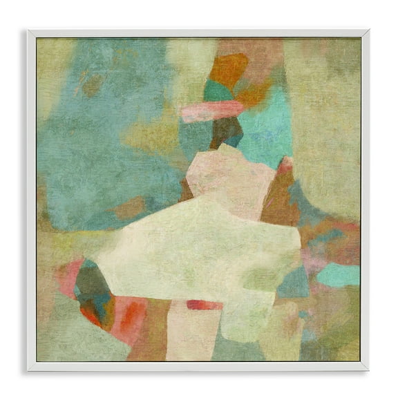 Stupell Industries Bedtime Story Subtle Abstraction White Framed Giclee Art design by Suzanne Nicoll, 12 x 12