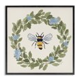 thumbnail image 1 of Stupell Industries Cottage Bee Celebration Wreath Black Framed Giclee Art, 12 x 12, by Lucille Price, 1 of 8