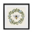 thumbnail image 1 of Stupell Industries Cottage Bee Celebration Wreath Black Framed Print Under Glass, 13 x 13, by Lucille Price, 1 of 8