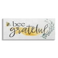 thumbnail image 1 of Stupell Industries Bee Grateful Herb Phrase Botanical & Floral Painting Gallery Wrapped Canvas Print Wall Art, 30 x 13, 1 of 7