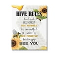thumbnail image 1 of Stupell Industries Bee Hive Rules Animals & Insects Painting Gallery Wrapped Canvas Art Print Wall Art, 16 x 20, 1 of 8