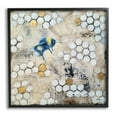 thumbnail image 1 of Stupell Industries Bee Insect Collaged Botanical Hive Graphic Art Black Framed Art Print Wall Art, Design by Britt Hallowell, 1 of 7