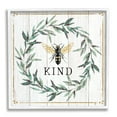 thumbnail image 1 of Stupell Industries Bee Kind Phrase Country Farm Insect Pun, 12 x 12, Design by Elizabeth Tyndall, 1 of 7