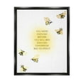 thumbnail image 1 of Stupell Industries Bee Yourself Phrase Animals & Insects Painting Black Floater Framed Canvas Art Print Wall Art, 25 x 31, 1 of 10
