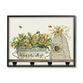 thumbnail image 1 of Stupell Industries Bee with You Indoor Insect Honey Flower Harvesting ,14 x 11, Design by Cindy Jacobs, 1 of 5