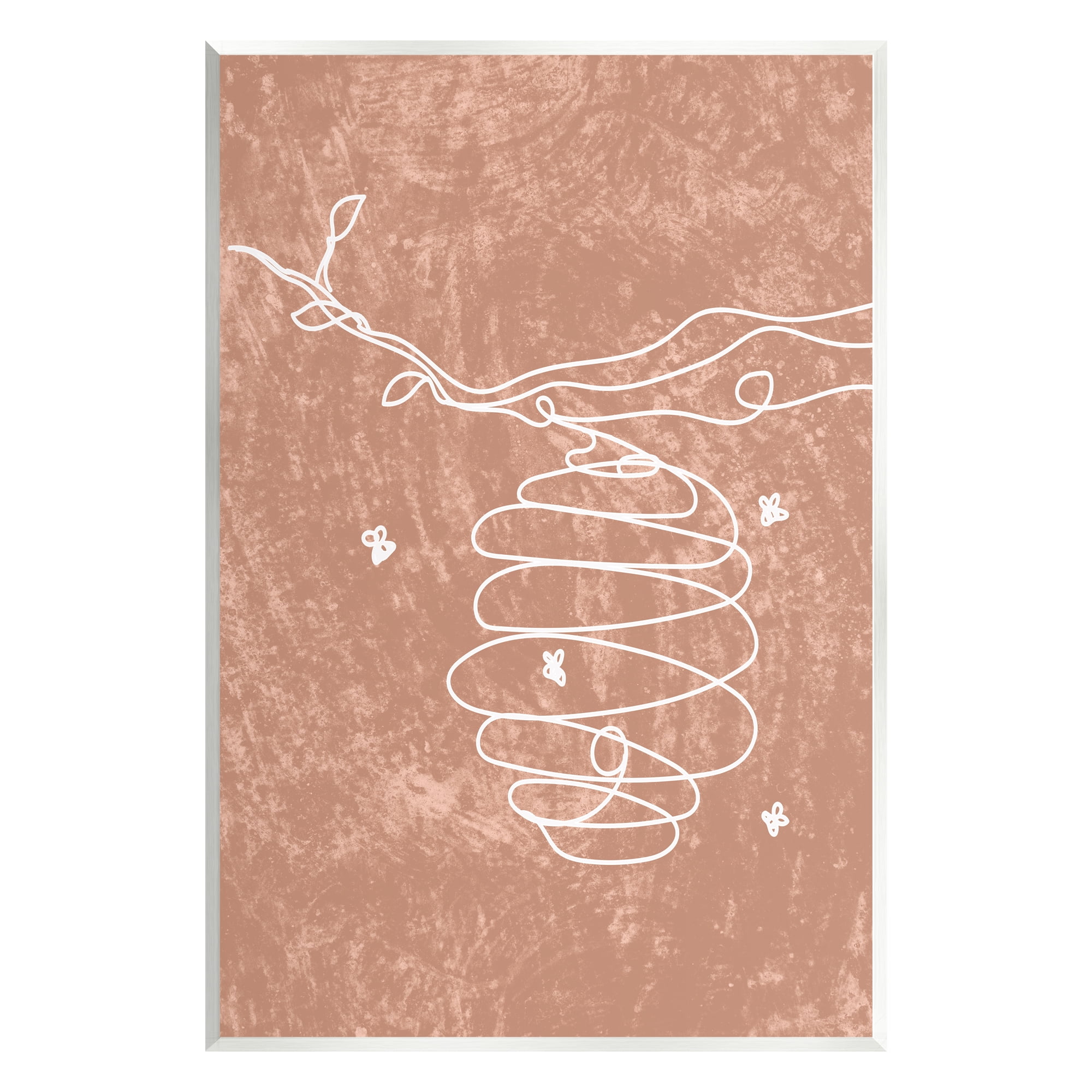 Stupell Industries Beehive Line Doodle Animals & Insects Painting Unframed Art Print Wall Art, 10 x 15