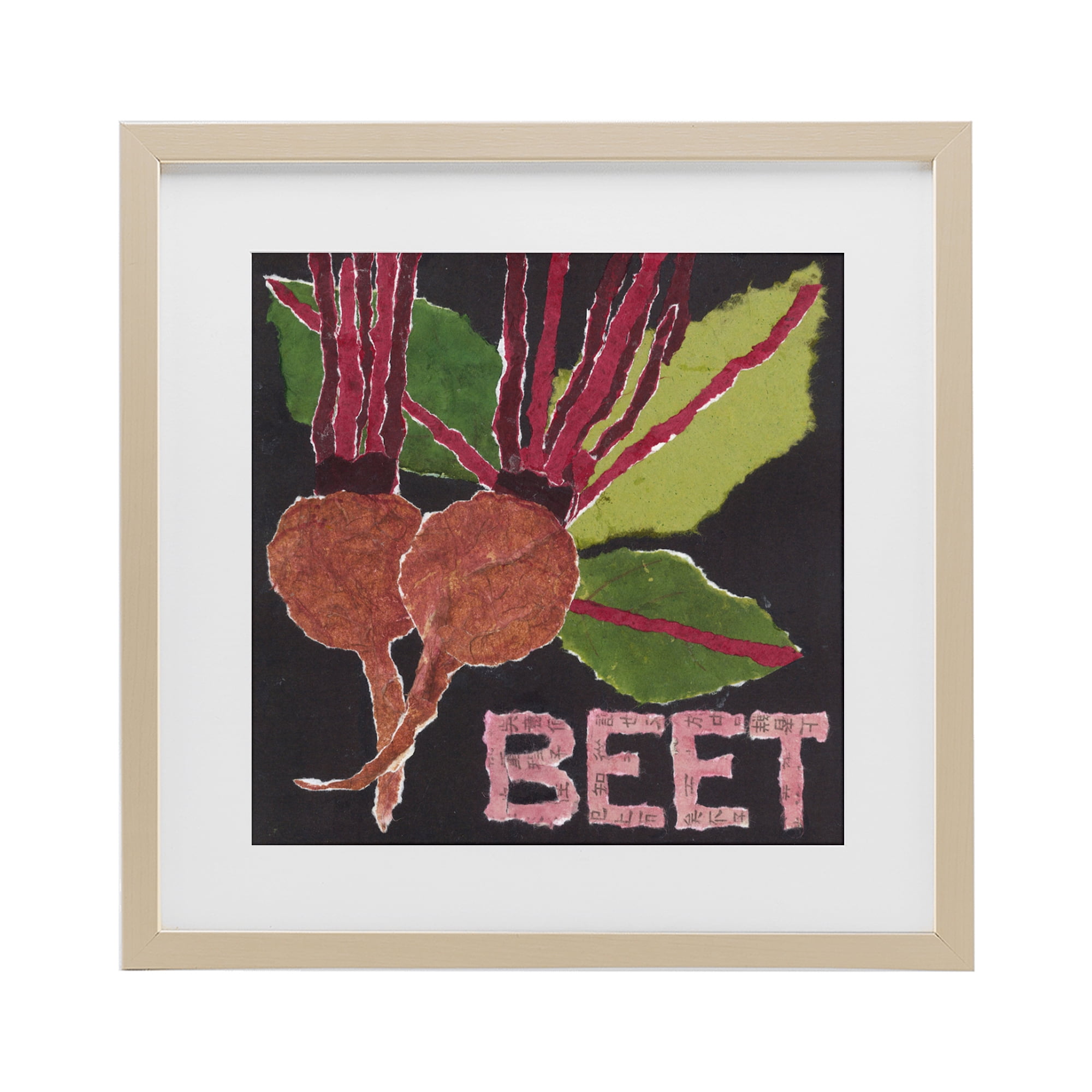 Stupell Industries Beets Root Vegetable Birch Framed Print Under Glass, design by Nancy Overton