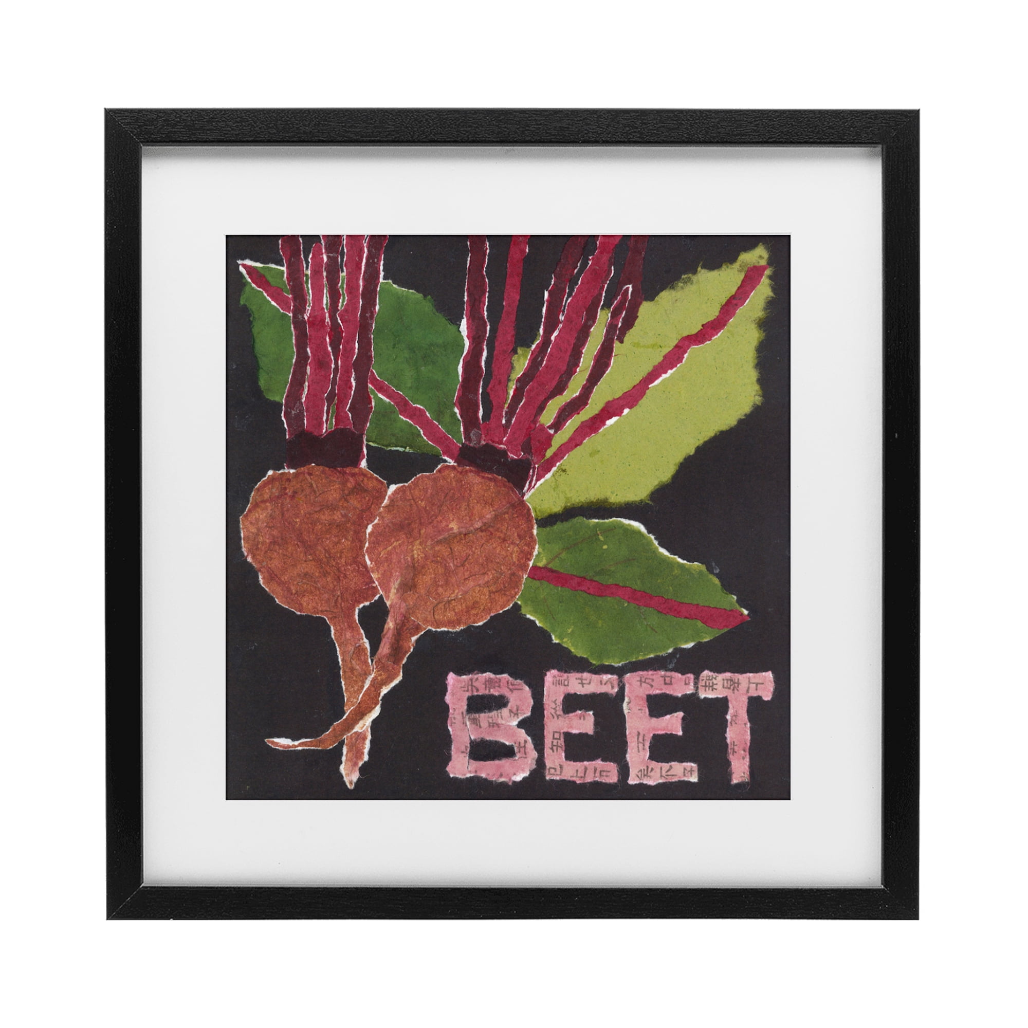 Stupell Industries Beets Root Vegetable Black Framed Print Under Glass, design by Nancy Overton