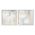 thumbnail image 1 of Stupell Industries Beige Abstract Collage Composition Painting White Framed Art Print Wall Art, Set of 2, Design by Annie Warren, 1 of 7