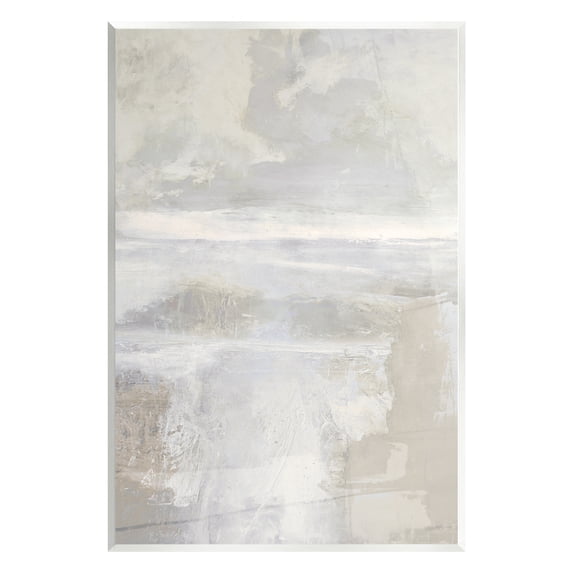 Stupell Industries Beige Abstract Composition Abstract Painting Unframed Art Print Wall Art, 10 x 15