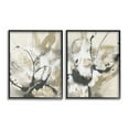 thumbnail image 1 of Stupell Industries Beige & Black Splatter Abstract Painting Black Framed Art Print Wall Art, 11 x 14, Set of 2, 1 of 10