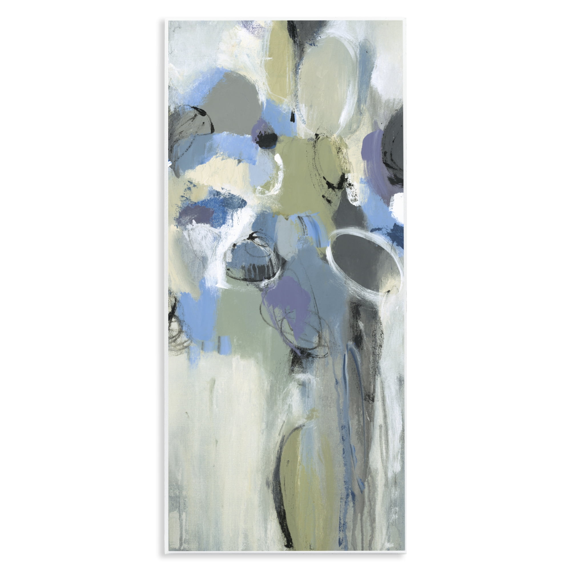 Stupell Industries Beige & Blue Abstraction Wall Plaque Art, design by Lisa Ridgers