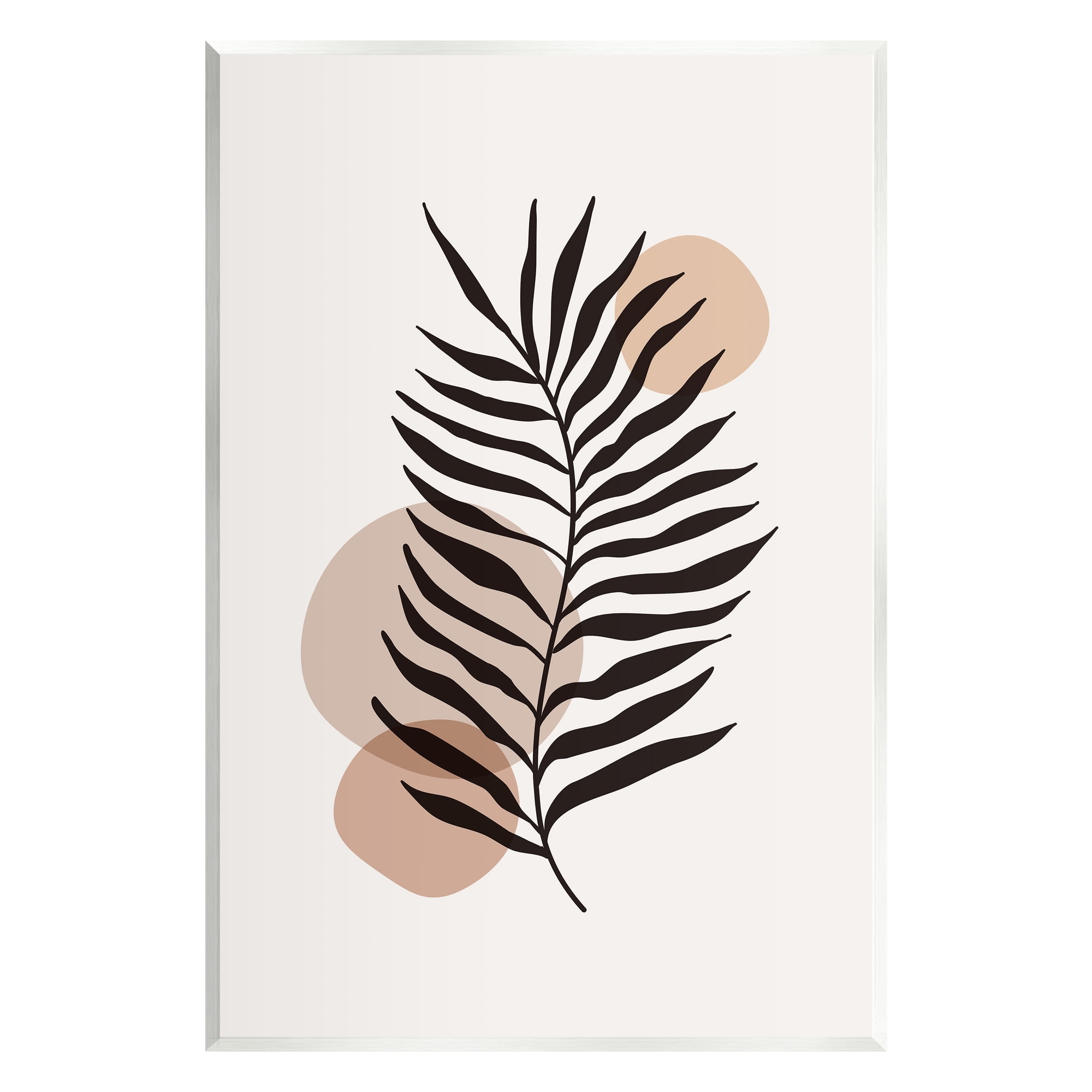 Stupell Industries Beige Boho Frond Botanical & Floral Painting Unframed Art Print Wall Art, 10 x 15