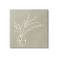thumbnail image 1 of Stupell Industries Beige Botanical Herbs Leaves Vase Pattern Outline Canvas Wall Art, 24 x 24, Design by JJ Design House LLC, 1 of 5