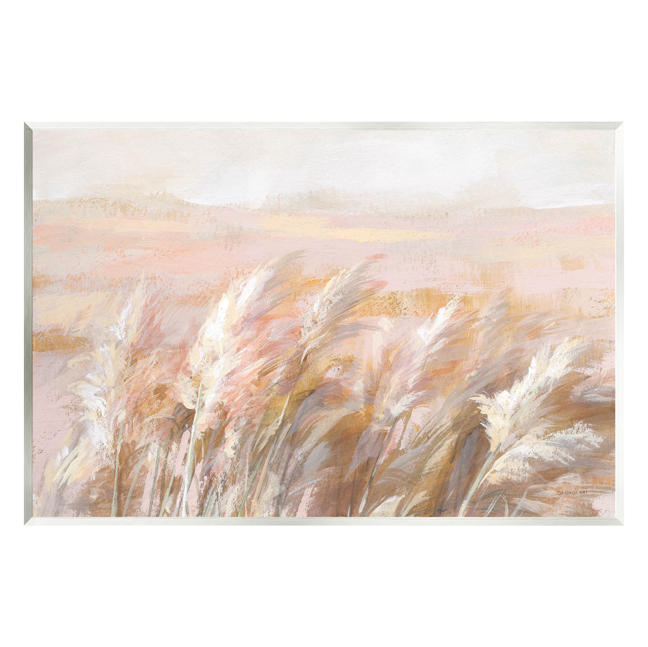 Stupell Industries Beige Breezy Prairie Grasses Painting Unframed Art Print Wall Art, Design by Danhui Nai