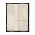 thumbnail image 1 of Stupell Industries Beige Circular Geometric Abstract Painting Black Floater Framed Canvas Art Print Wall Art, 25 x 31, 1 of 10