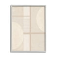 thumbnail image 1 of Stupell Industries Beige Circular Geometric Abstract Painting Gray Framed Art Print Wall Art, 16 x 20, 1 of 9