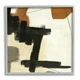 thumbnail image 1 of Stupell Industries Beige Contemporary Abstraction Abstract Painting Gray Framed Art Print Wall Art, 12 x 12, 1 of 8
