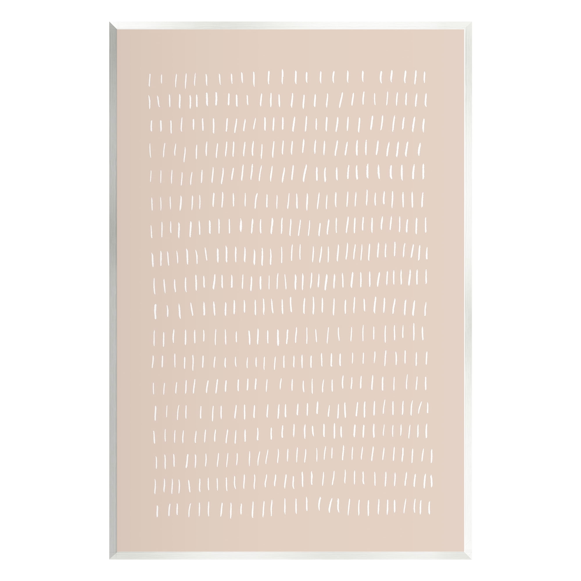 Stupell Industries Beige Dash Pattern Abstract Painting Unframed Art Print Wall Art, 10 x 15