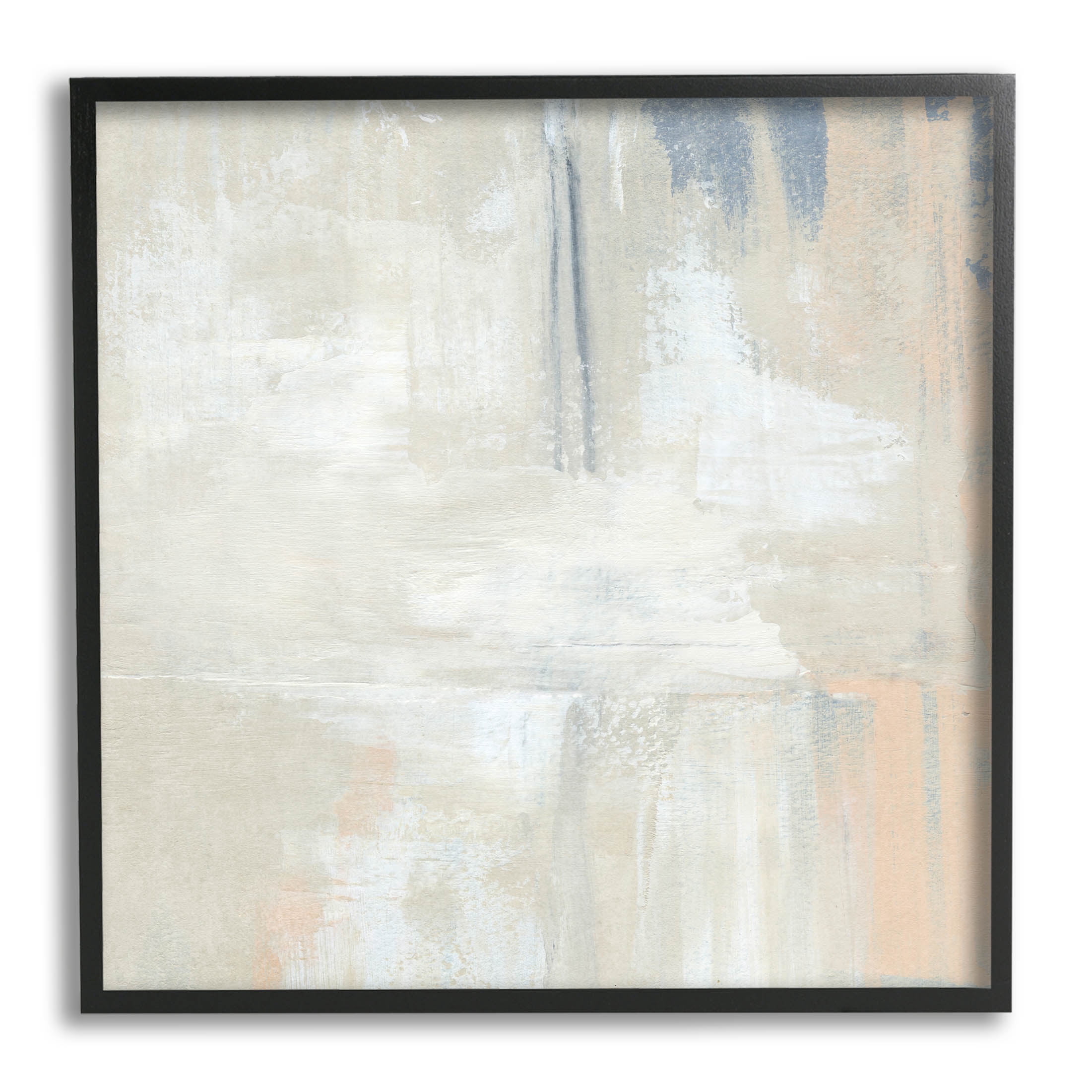Stupell Industries Beige Modern Neutral Tones Painting Black Framed Art Print Wall Art, Design by Annie Warren