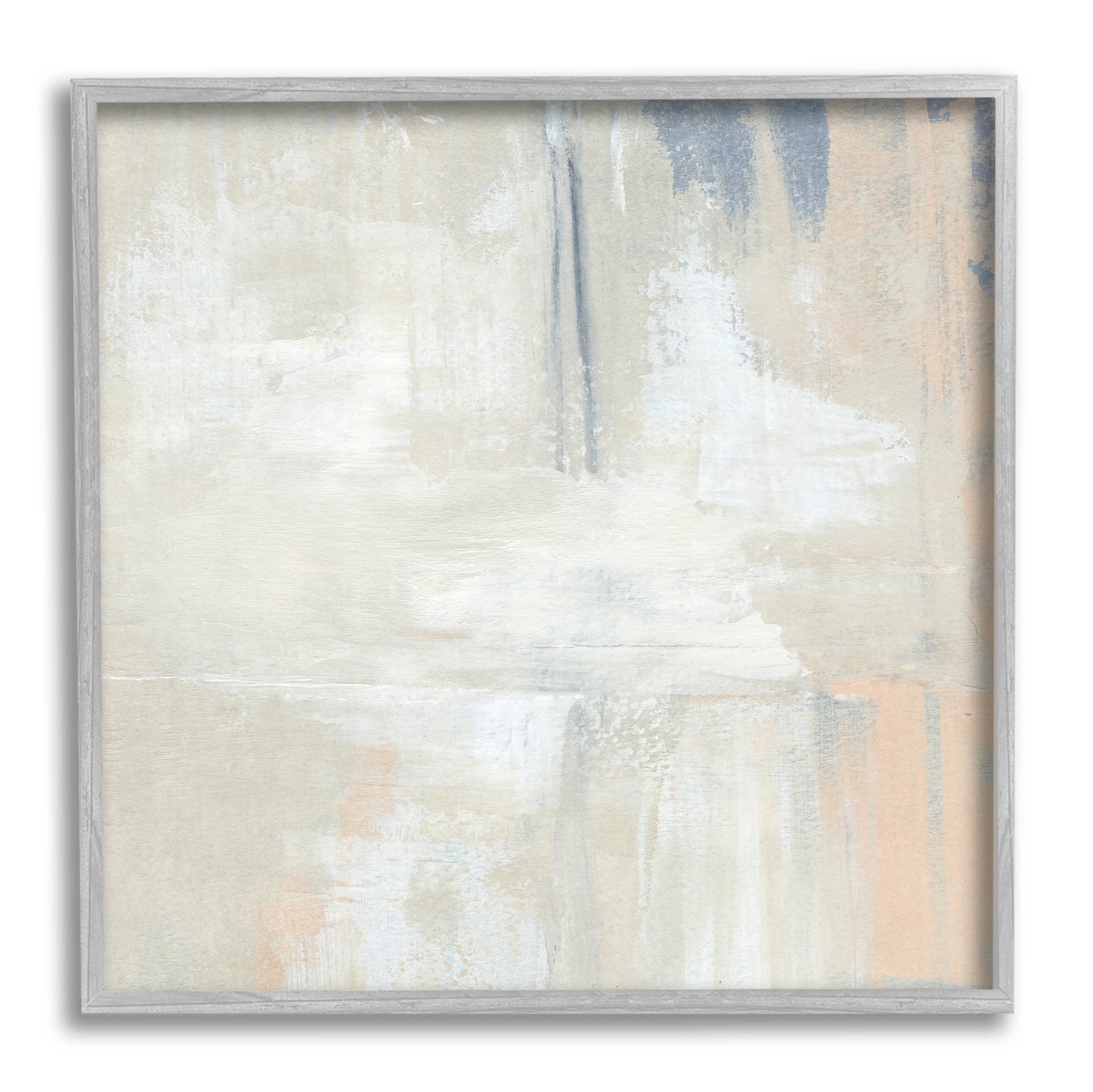 Stupell Industries Beige Modern Neutral Tones Painting Gray Framed Art Print Wall Art, Design by Annie Warren