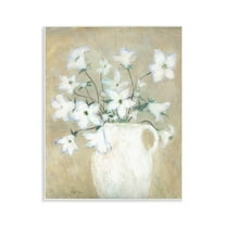 Stupell Industries Beige Rustic Pottery Plants & Flowers Painting Unframed Art Print Wall Art, 11 x 14
